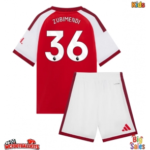 Arsenal Martin Zubimendi #36 Replica Home Stadium Kit for Kids 2026-27 Short Sleeve (+ pants)